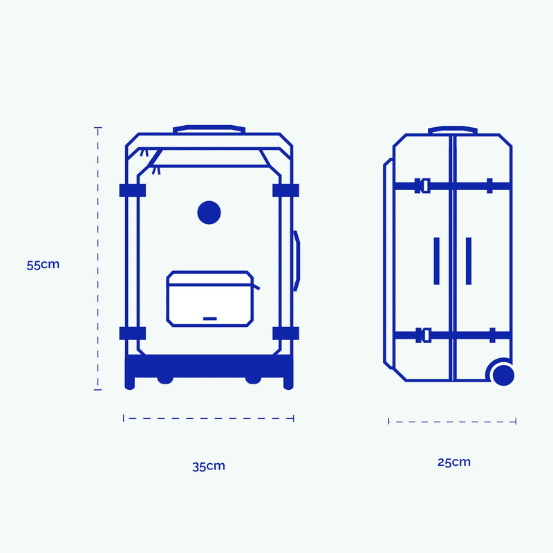 Valise souple 2 roues small Edea — vue 9