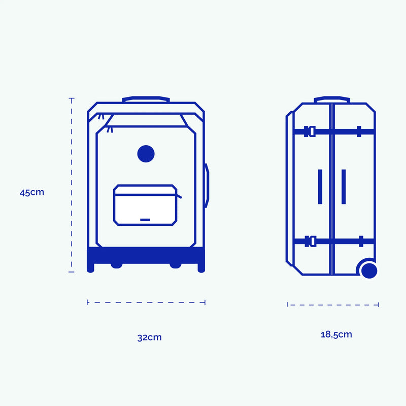 Valise souple 2 roues XS Valladolid — vue 8